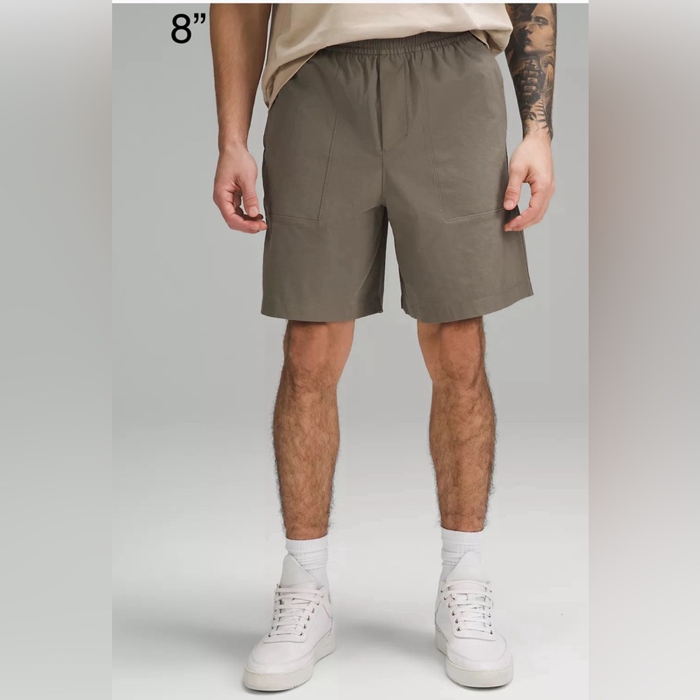 🆕Lululemon🍋 Bowline Short 8" Stretch Cotton Versa Twill Colour Rover Sz M